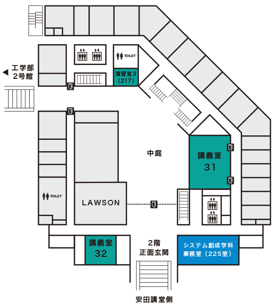 工学部3号館2階