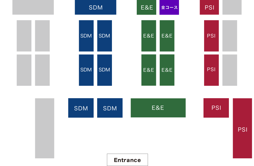 Staff layout of the office The Systems Innovation office desks shown in green below.